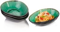 S&Auml;NGER Pastateller Palm Beach, Gr&uuml;n Schwarz, (4 St), Pastaschalen Set mit