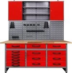 ONDIS24 Werkstatt-Set Konny, 160 cm, h&ouml;henverstellbar, inkl. Hakenset
