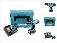 Makita Schlagbohrmaschine DHP 453 RT1J Akku Schlagbohrschrauber 18V 42Nm + 1x...