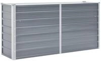 vidaXL Hochbeet, Garten-Hochbeet Verzinkter Stahl 160x40x77 cm Grau