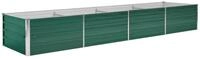 vidaXL Hochbeet, Garten-Hochbeet Verzinkter Stahl 320x80x45 cm Gr&uuml;n