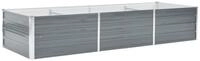 vidaXL Hochbeet, Garten-Hochbeet Verzinkter Stahl 240x80x45 cm Grau