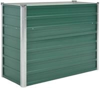 vidaXL Hochbeet, Garten-Hochbeet Verzinkter Stahl 100x40x77 cm Gr&uuml;n