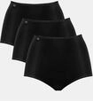Maxislip SLOGGI "24/7 Microfibre", Damen, Gr. 42, schwarz, Microfaser, Obermaterial: