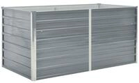 vidaXL Hochbeet, Kr&auml;uterhochbeet 160 x 80 x 77 cm Verzinkter Stahl Grau