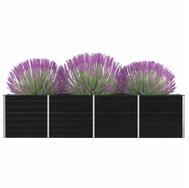 vidaXL Hochbeet vidaXL Hochbeet 320 x 40 x 77 cm Verzinkter Stahl Anthrazit