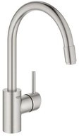 Grohe K&uuml;chenarmatur Concetto, C-Auslauf, herausziehbarer Mousseur