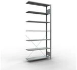 SCHULTE Lagertechnik Steckregal Anbauregal, B&uuml;ro-Fachbodenregal MULTIplus85,...