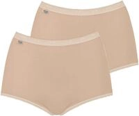 Maxislip SLOGGI "Basic+", Damen, Gr. 44, beige, Single Jersey, Obermaterial: 95%