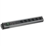 Bachmann Handwerkerleiste 6x Schutzkontakt, Ger&auml;tevollschutz, Schalter
