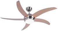 V-TAC Deckenventilator, Decken Ventilator braun 3 Stufen K&uuml;hler Wohn Ess Zimmer