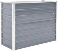 vidaXL Hochbeet, Garten-Hochbeet Verzinkter Stahl 100x40x77 cm Grau