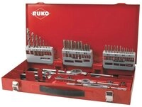 Ruko Gewindebohrer RUKO 245030 Maschinengewindebohrer-Set 44teilig metrisch M3, M4,