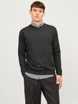 Jack & Jones V-Ausschnitt-Pullover JJEBASIC mit V-Ausschnitt, ideal f&uuml;r Herbst und