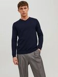 Jack & Jones V-Ausschnitt-Pullover JJEBASIC mit V-Ausschnitt, ideal f&uuml;r Herbst und