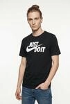 T-Shirt NIKE SPORTSWEAR "M NSW TEE JUST DO IT SWOOSH", Herren, Gr. S, schwarz-wei&szlig;