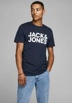 Jack & Jones T-Shirt JJECORP Herren-Tee mit figurbetonter Silhouette bedruckt,