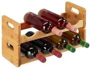 relaxdays Weinregal f&uuml;r 8 Flaschen, 1-tlg.