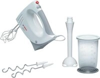 BOSCH Handmixer CleverMixx MFQ3540 Edelst. R&uuml;hrbesen/Knethaken, Mixfu&szlig;,...