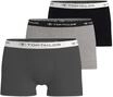 Boxershorts TOM TAILOR "Buffer", Herren, Gr. S, schwarz (anthra, melange, schwarz),
