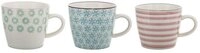 Bloomingville Becher Bloomingville Patrizia Becher Blue Steingut 300 ml 3er Set,