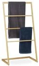 relaxdays Handtuchhalter stehend aus Bambus