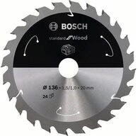 BOSCH Kreiss&auml;geblatt Akku-Kreiss&auml;geblatt Standard for Wood, 136 x 1.5/1 x 20