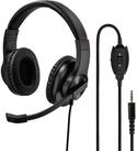 Hama Office Over-Ear Headset 3,5mm Stereo Schwarz PC-Headset (Mikrofon, PC B&uuml;ro
