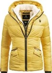 Navahoo Winterjacke Megan stylische Damen Steppjacke mit Teddyfutter
