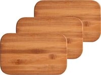 Zeller Present Schneidebrett Bamboo, Bambus, (Set, 3-St), wir empfehlen Handw&auml;sche