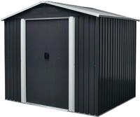 Pergart Ger&auml;tehaus Dresden II 86, BxT: 226x162 cm, Metall, mit Satteldach und