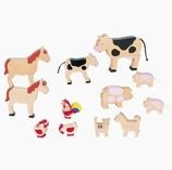 goki Spielwelt Bauernhoftier-Set, (spar packung, 12-tlg., 12 teilig), sch&ouml;n