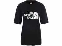 The North Face T-Shirt W RELAXED EASY TEE mit Logodruck auf der Brust, schwarz