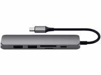 Satechi Type-C Slim Multi-Port V2 Adapter zu HDMI, MicroSD-Card, SD-Card, USB...