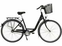 HAWK Bikes Cityrad HAWK City Wave Premium Plus Black, 3 Gang Shimano Nexus...