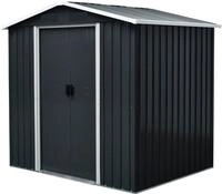 Pergart Ger&auml;tehaus D&uuml;sseldorf II 65 (GLS), BxT: 184x119 cm, Metall, mit Satteldach