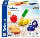 Selecta Lernspielzeug Selecta Kleinkindwelt Holz Obstsalat Das Schneideobst mit Klett
