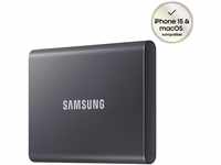 Samsung T7 SSD-Festplatte (1 TB) 1050 MB/S Lesegeschwindigkeit, 1000 MB/S