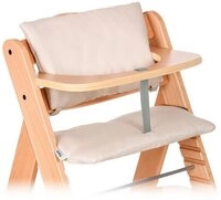 Hauck Hochstuhlauflage Deluxe - Beige, 2 tlg. Sitzkissen f&uuml;r Alpha Hochstuhl