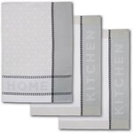 Dyckhoff Geschirrtuch HOME / KITCHEN, Ma&szlig;e je Tuch ca. 50x70 cm, (Set, 6-tlg),...