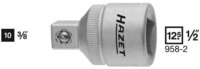 HAZET Ratsche HAZET Adapter 958-2 Vierkant hohl 12,5 mm (1/2) Vierkant massiv...