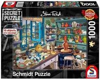 Schmidt Spiele Puzzle 1000 Teile Secret Puzzle Steve Read K&uuml;nstler-Atelier...