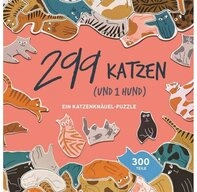 Laurence King Puzzle 299 Katzen (und 1 Hund). Puzzle 300 Teile, 300 Puzzleteile
