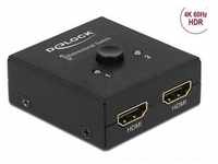 Delock 64072 - HDMI 2 - 1 Umschalter bidirektional 4K 60 Hz kompakt...