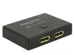 Delock DeLOCK DisplayPort 2 - 1 Umschalter bidirektional Audio- & Video-Adapter