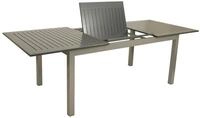 DEGAMO Gartentisch BAJAZZO (1-St), 175x100cm, ausziehbar auf 245cm, Aluminium grau