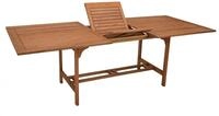 DEGAMO Gartentisch (1-St), rechteckig 180x100cm, ausziehbar auf 230cm, Eukalyptus
