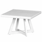Siena Garden Gartentisch Alexis Lounge Tisch 50x50 Aluminium matt-wei&szlig;...