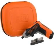 Black + Decker Akku-Schrauber Akku-Schrauber (3.6 Volt, 5.Nm, mit LED-Licht),...