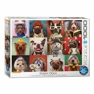 EUROGRAPHICS Puzzle Lustige Hunde von Lucia Heffernan, 1000 Puzzleteile